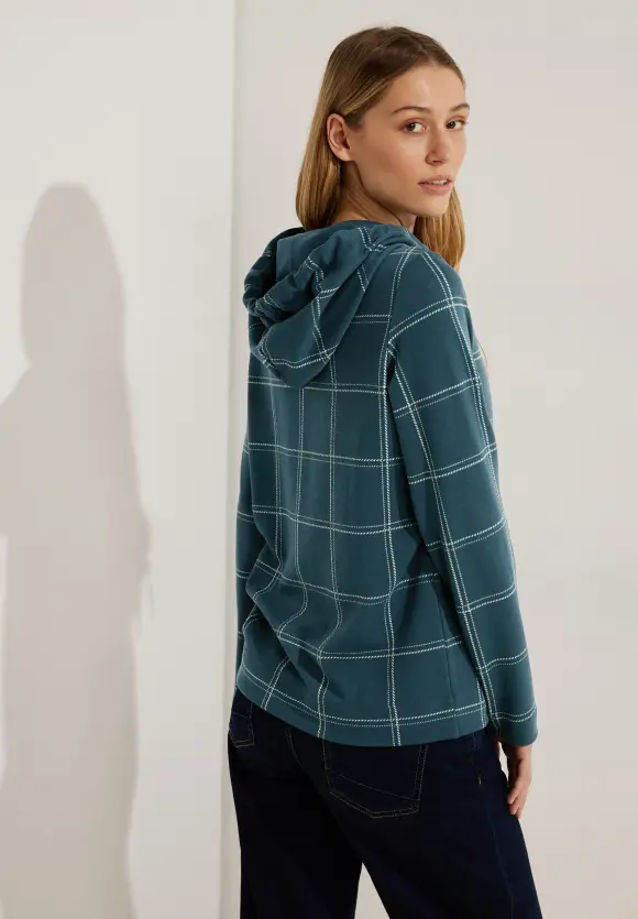 CECIL Jacquard Hoodie Sweatshirt