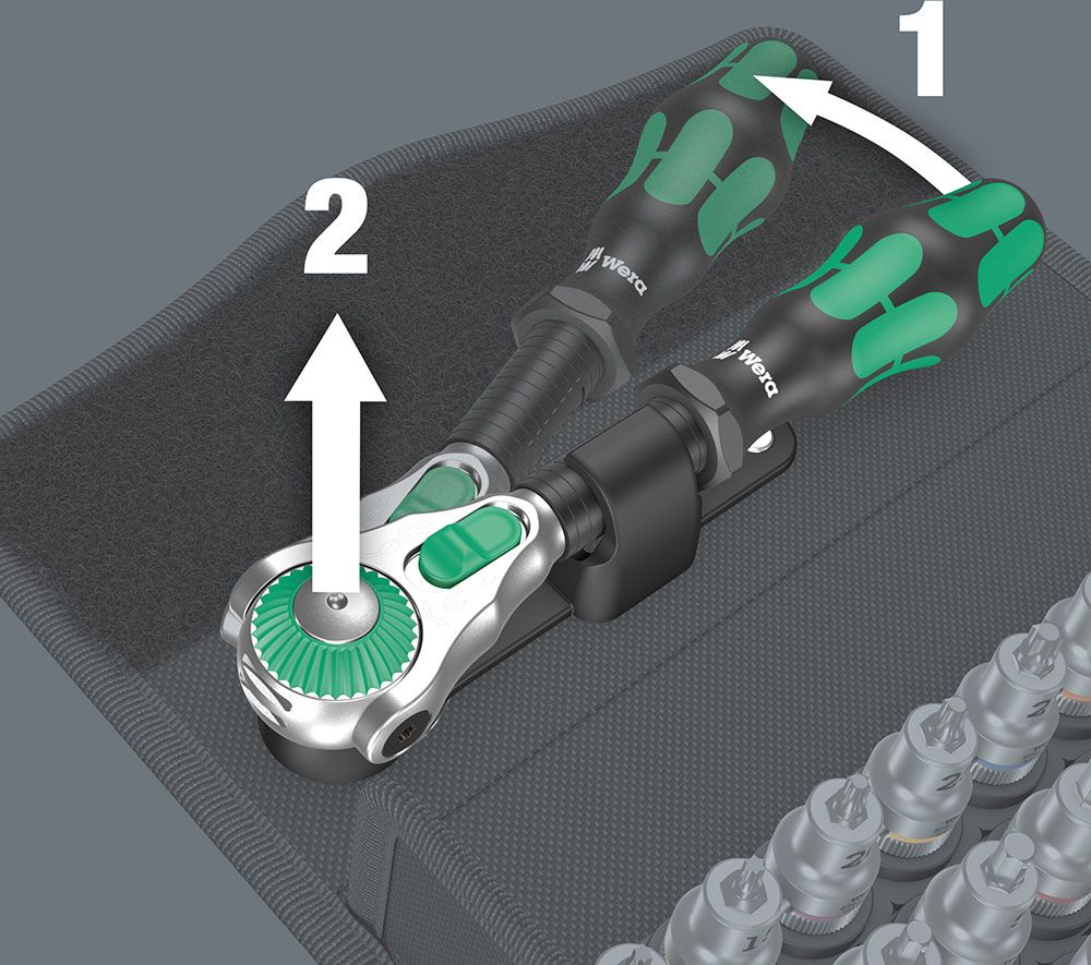 Wera 8100 SB All-in Zyklop Speed-Knarrensatz 3/8