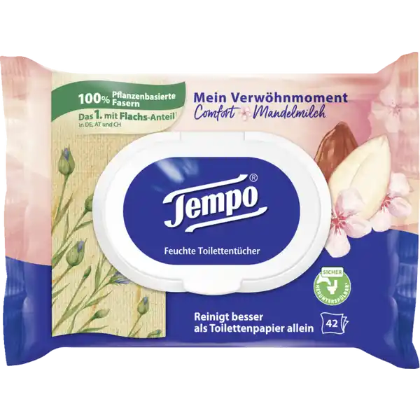 Feuchte Toilettentücher Mein Verwöhnmoment Mandelmilch