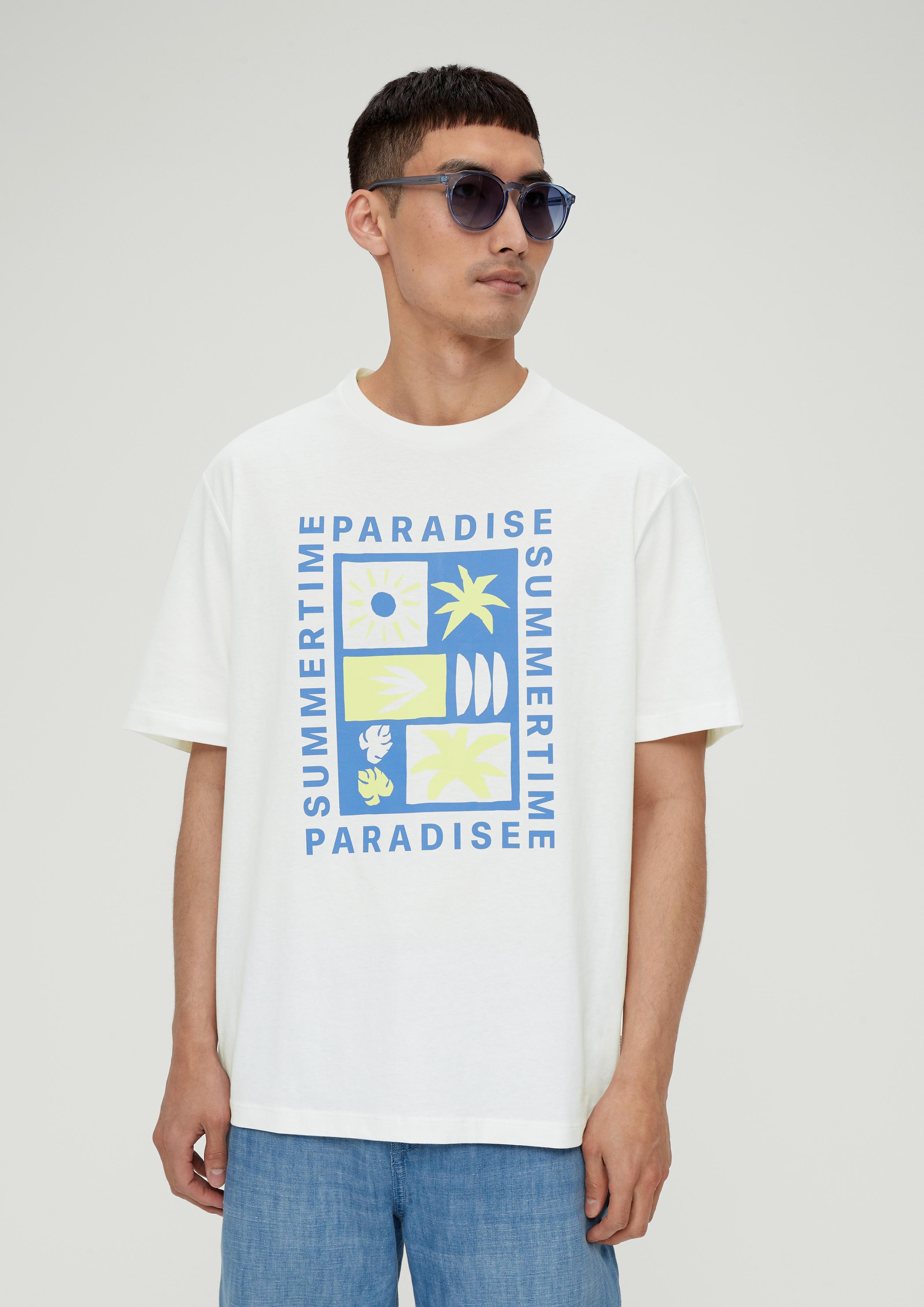 Baumwollshirt mit Frontprint  2131371-01D2