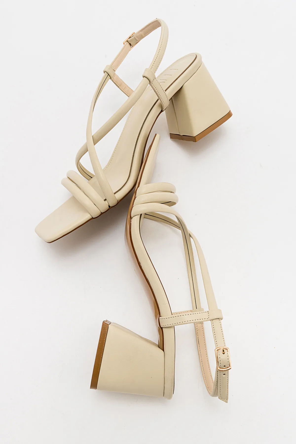 LuviShoes  Daisy Beige Skin Damen-High-Heels-Schuhe