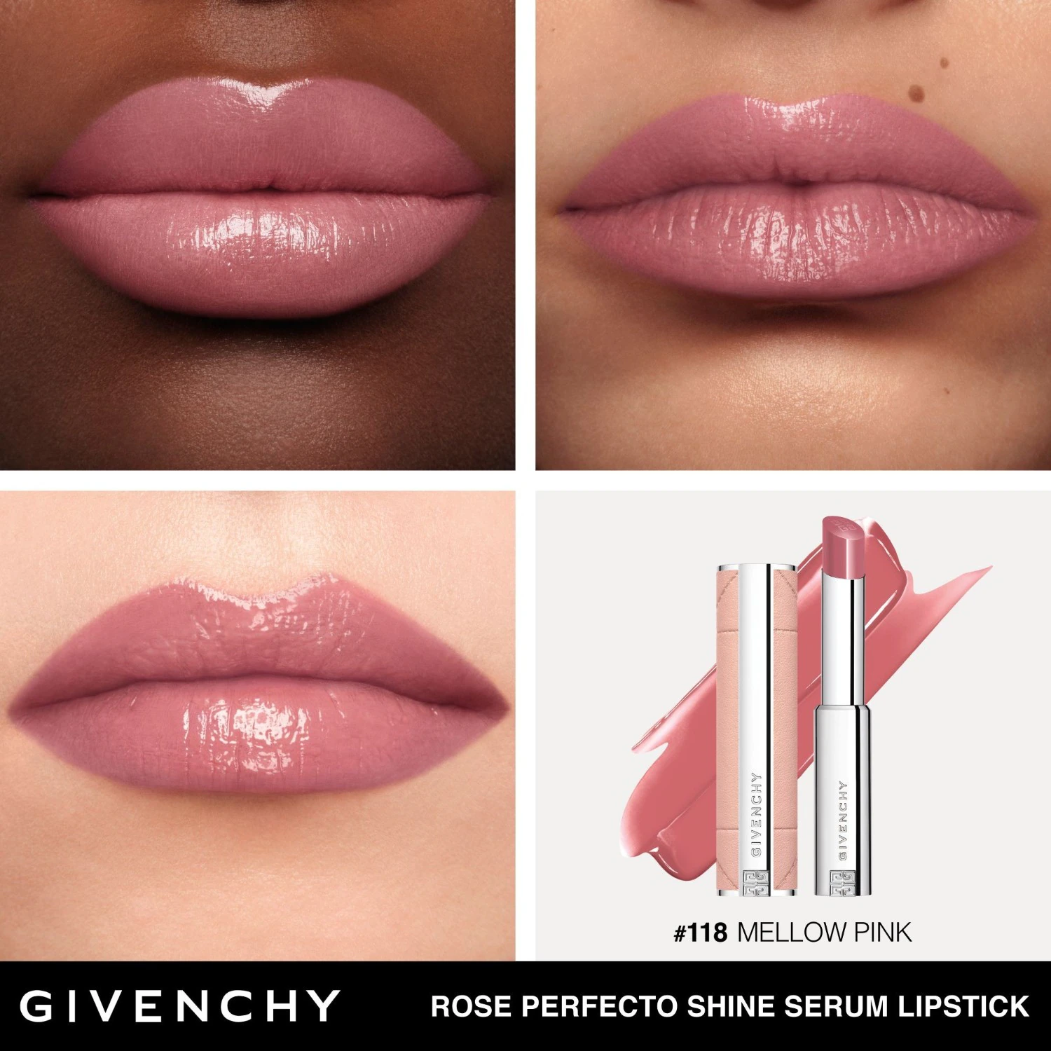 Szminka Givenchy Rose Perfecto Shine Serum