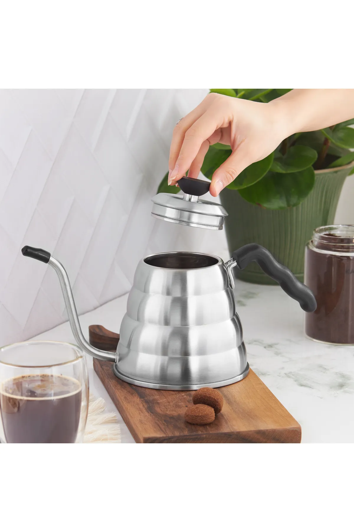 Karaca  Edelstahl Kaffee Wasserkocher 1200 ml