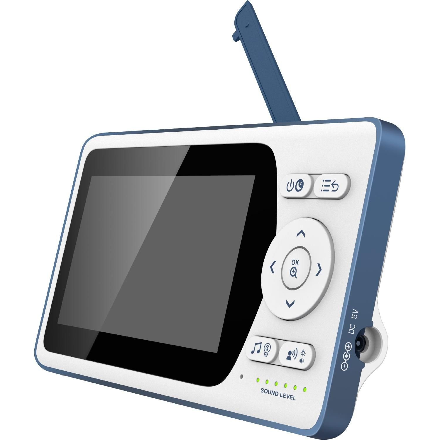 Telefunken Video-Babyphone VM-F400 Video-Babyphone 4.3'' Display Infrarotmodus 640x480px, Starre Kamera