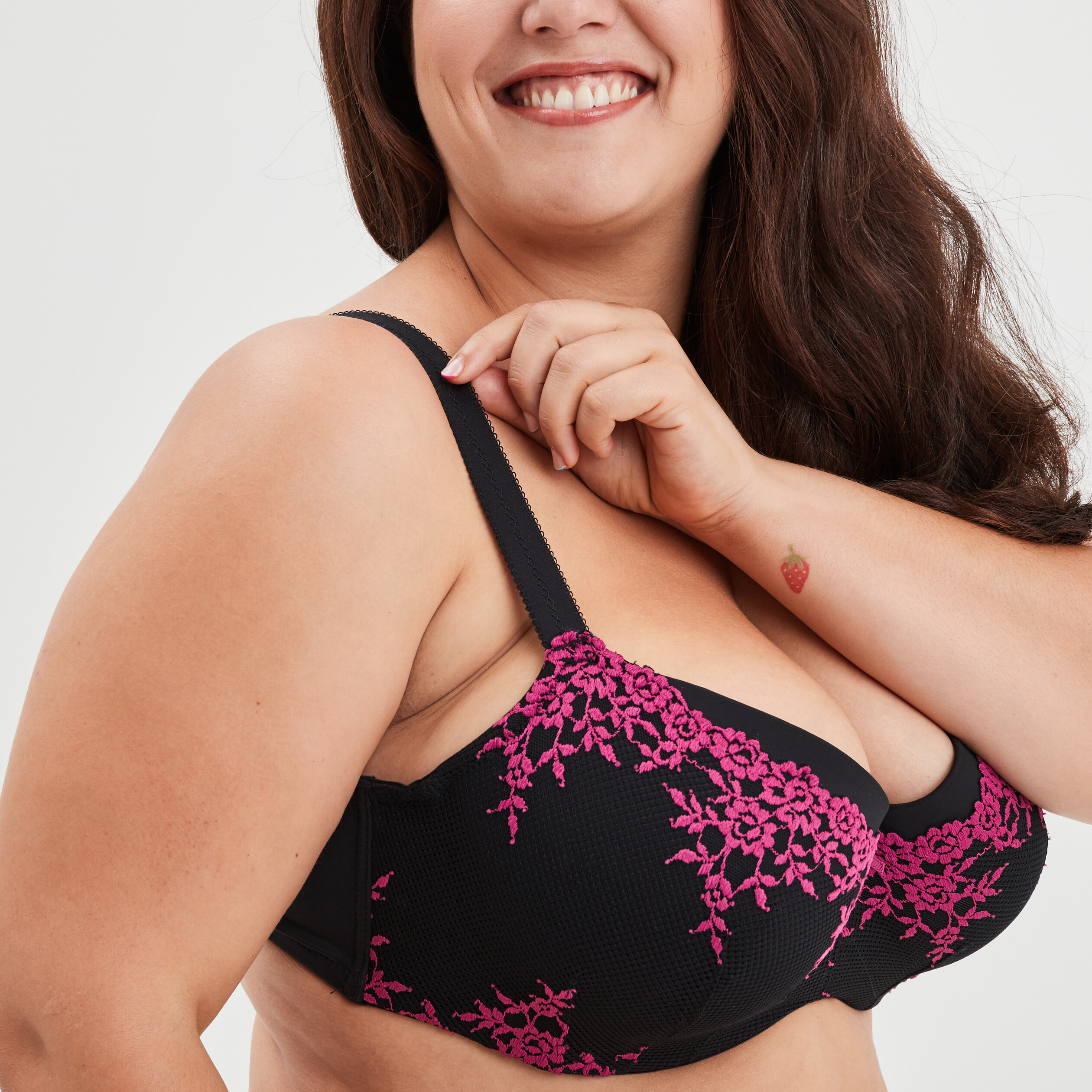 Soutien-gorge corbeille grande taille violet femme grande taille | La Halle