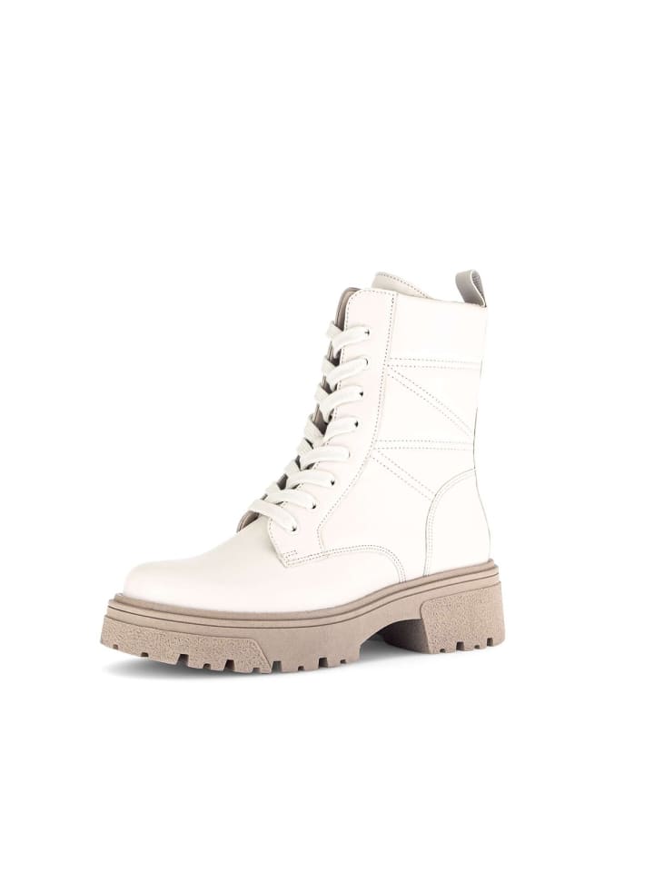 Gabor Fashion Schnürstiefeletten in beige günstig kaufen