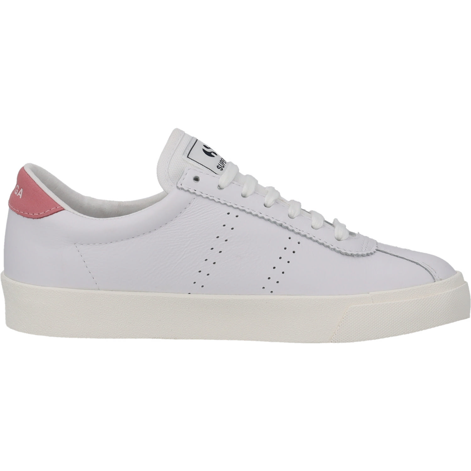 Superga 2843 Club S S7126CW, Sneakers Low, Damen, white pink favorio