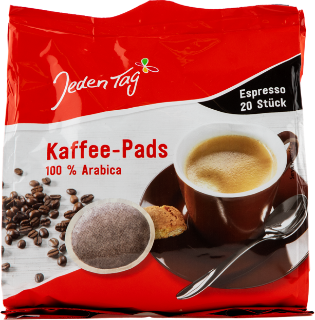 Jeden Tag Kaffee-Pads Espresso