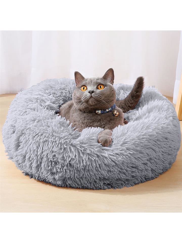 Intirilife Hundebett Katzenbett in Hell Grau 60cm günstig kaufen 60 cm