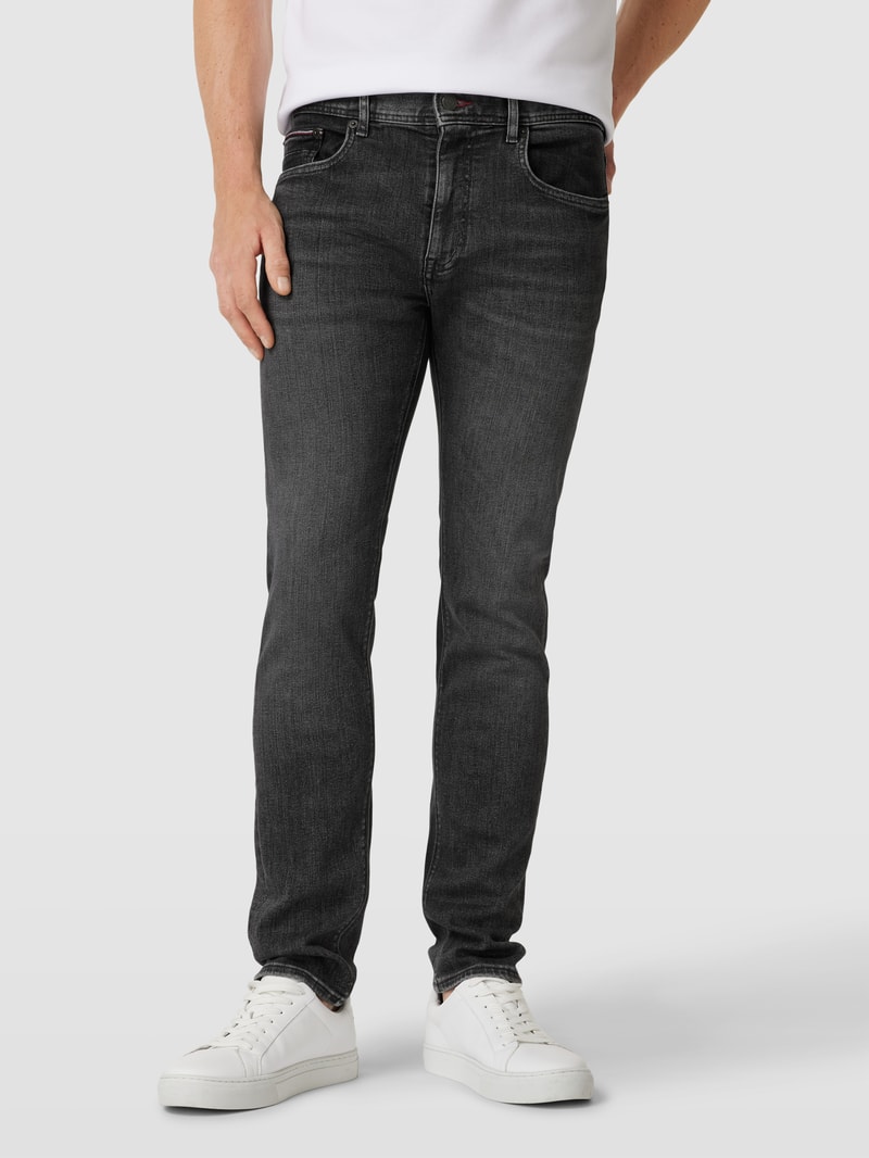 Slim Fit Jeans im 5-Pocket-Design Modell 'BLEECKER' in dunkelgrau