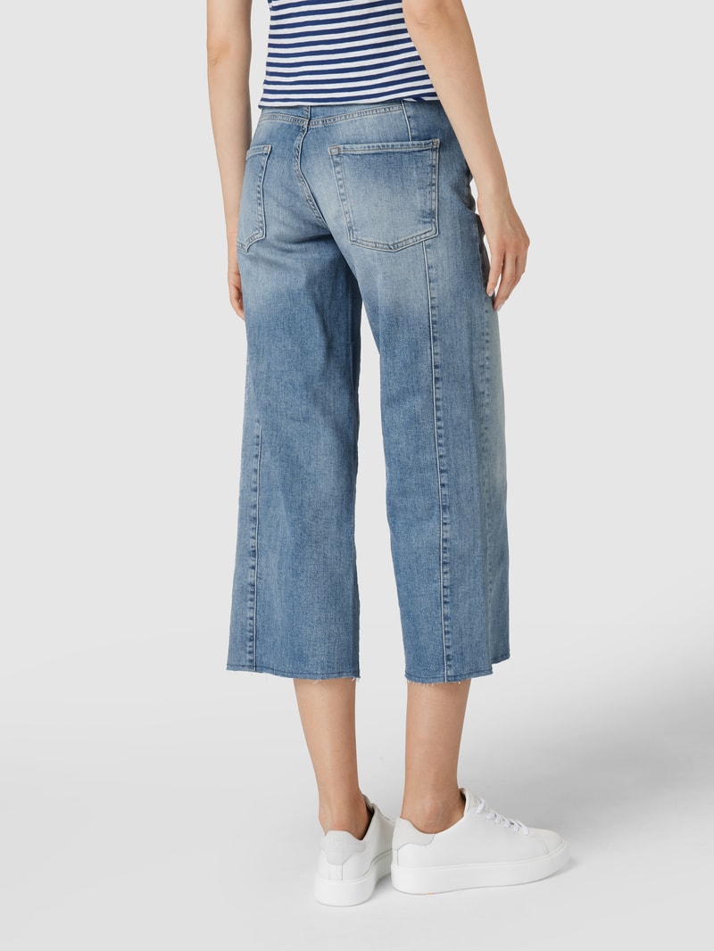 Jeans mit Brand-Detail Modell 'Christie' in hellblau