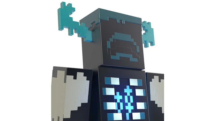 Minecraft The Warden Figur, Actionfigur mit Licht & Geräuschen