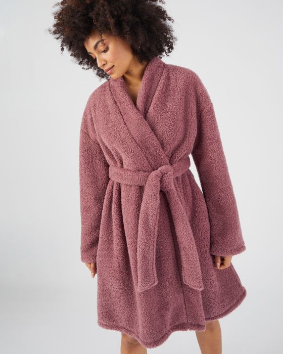Veste d'intérieur kimono en maille moelleuse Thermolactyl