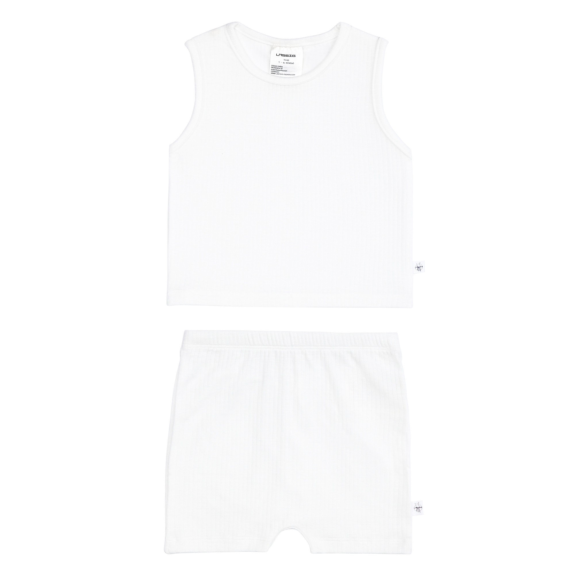 Kinder Unterwäsche Set (Hemd + Hose) - gerippt, Milky