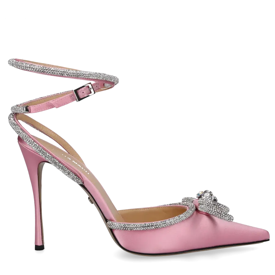 Mach & Mach - Pumps DOUBLE BOW Satin - pink
