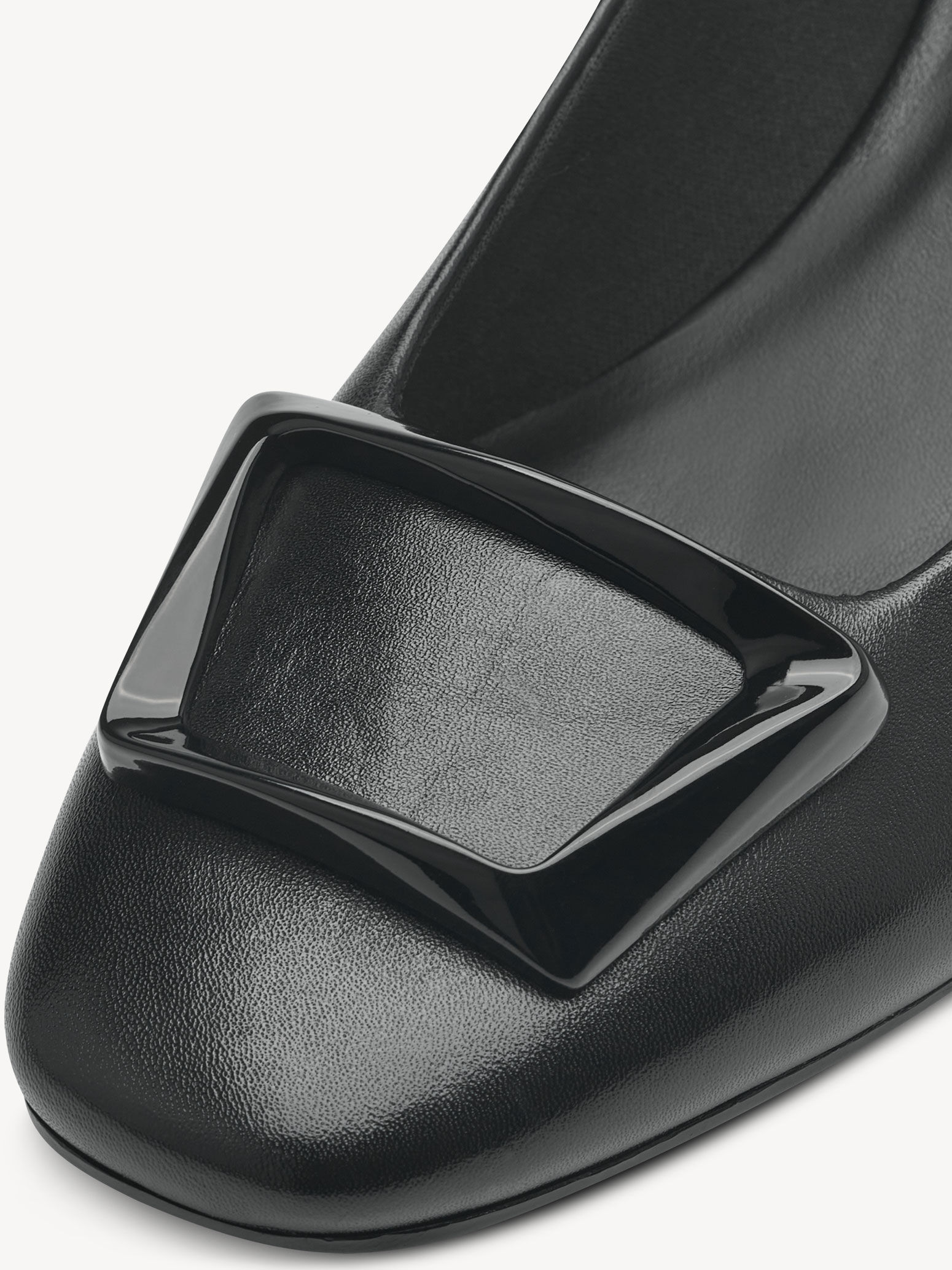 Escarpin en cuir - noir