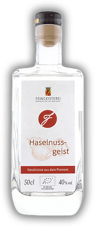 Feingeisterei Haselnussgeist Feingeisterei Haselnussgeist Nüsse aus dem Piemont. 0,5	 Liter - Vol 40%