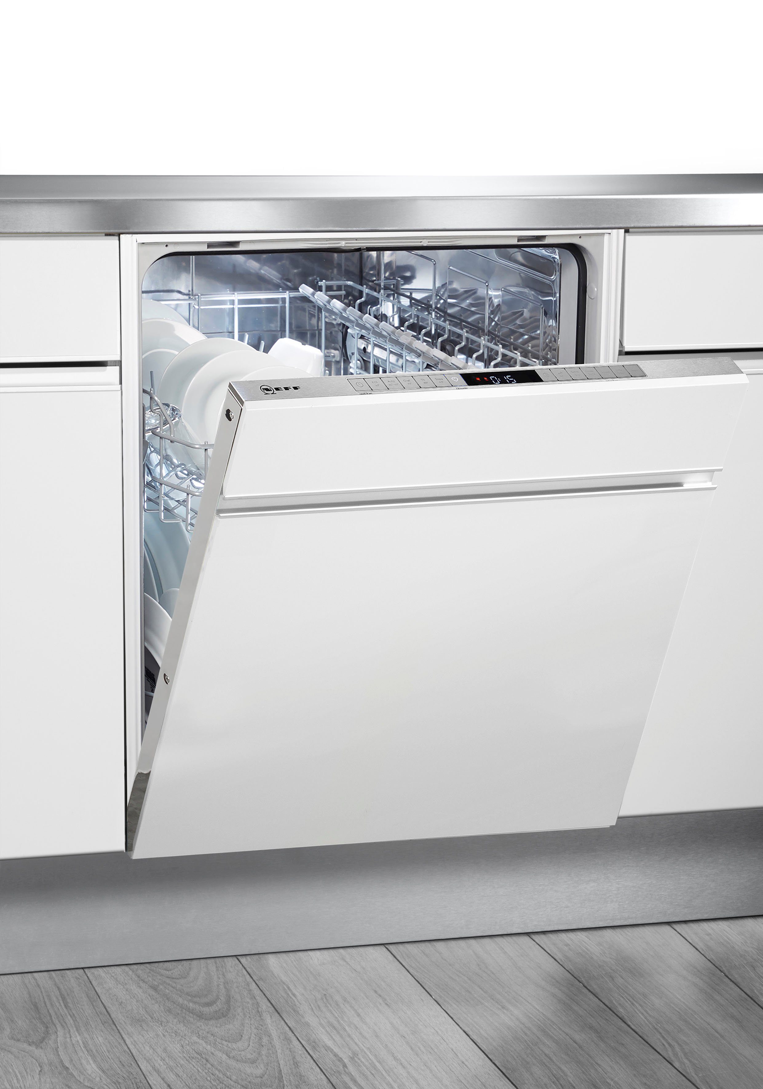 NEFF vollintegrierbarer Geschirrspüler, S255ITX04E, 12 Maßgedecke, XXL-Geschirrspüler