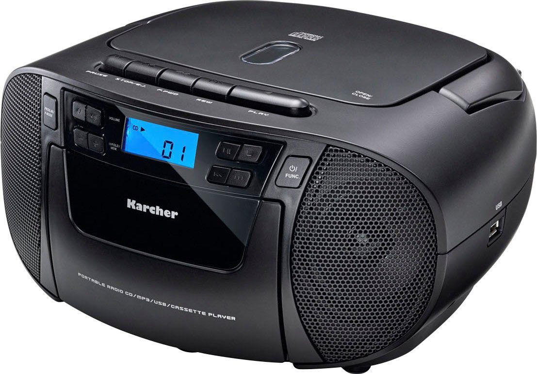 Karcher RR 5045 Boombox (FM-Tuner, UKW mit RDS, 3 W)