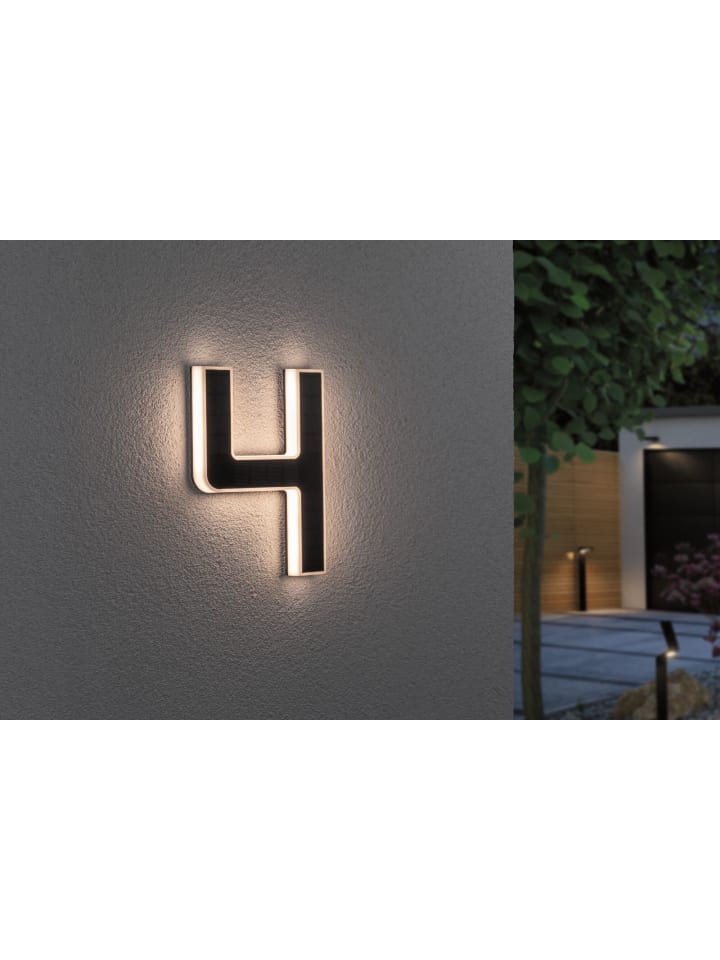 paulmann Solar LED Hausnummernleuchte  Nummer 4 günstig kaufen onesize