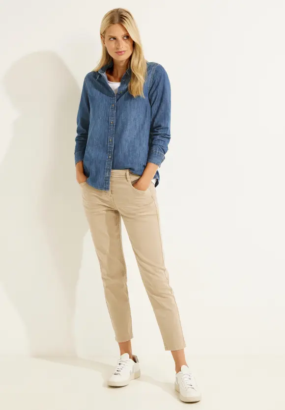 CECIL Jeansbluse in Blau