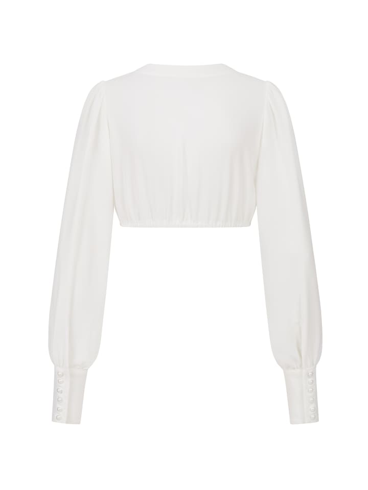 Nübler Dirndlbluse Charlotte Langarm in Creme günstig kaufen