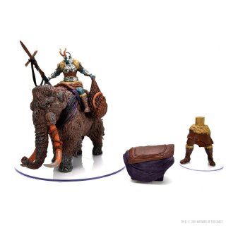 D&D Icons of the Realms Miniatures: Snowbound Frost Giant and Mammoth Premium Set (2)