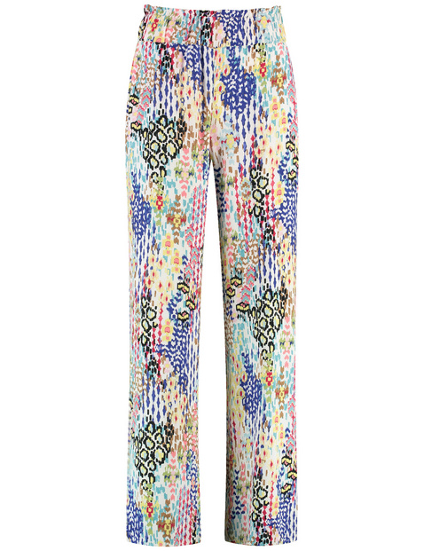 Gemusterte Schlupfhose MIR꞉JA WIDE LEG