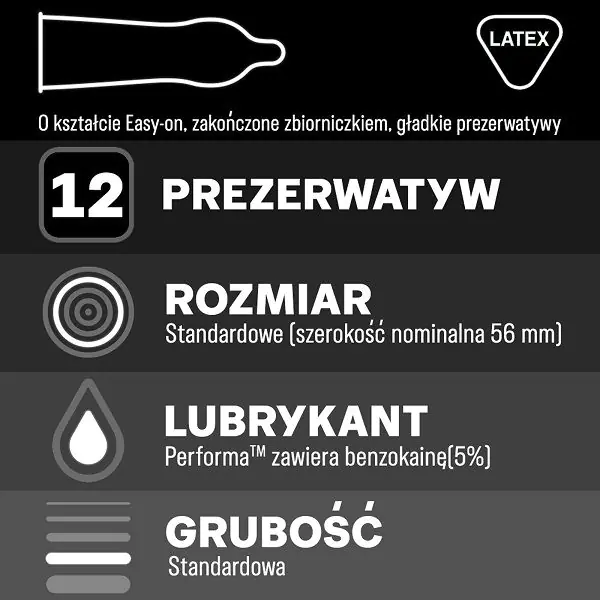 Durex Performa glidecremekondomer, 12 stk.