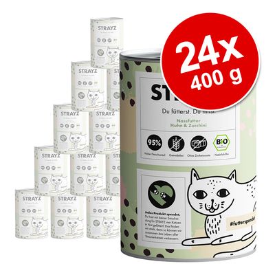 Sparpaket STRAYZ BIO Katze 24 x 400 g