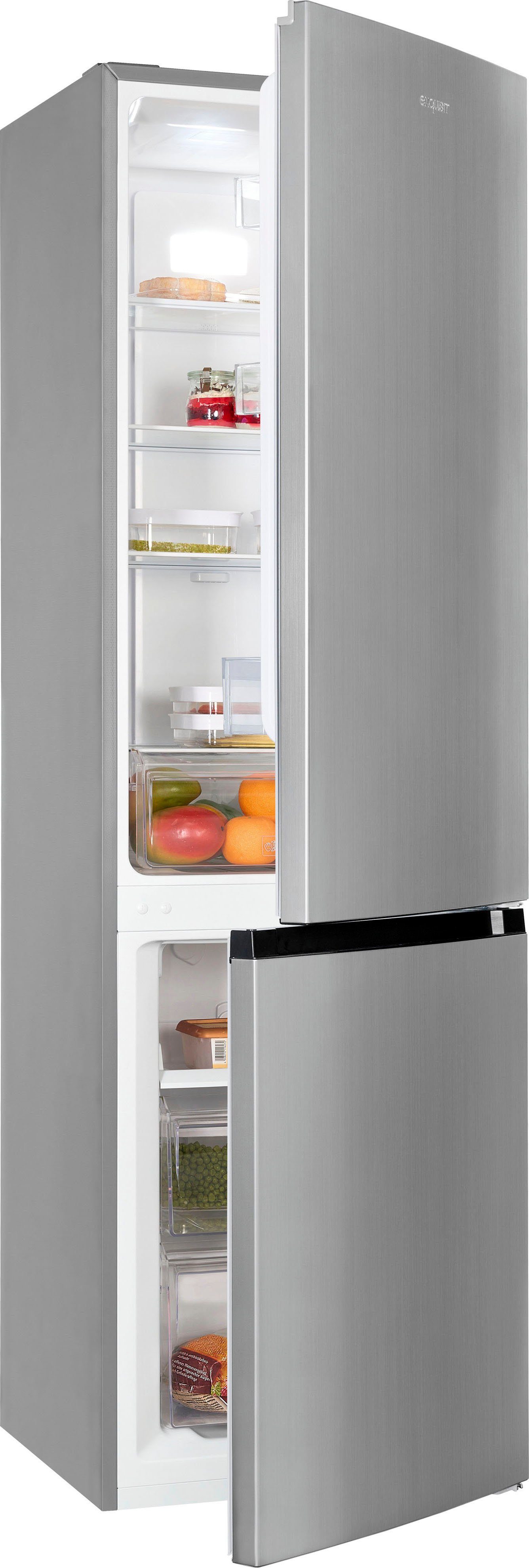 exquisit Kühl-/Gefrierkombination KGC265-70-NF-040C, 180,5 cm hoch, 54,5 cm breit