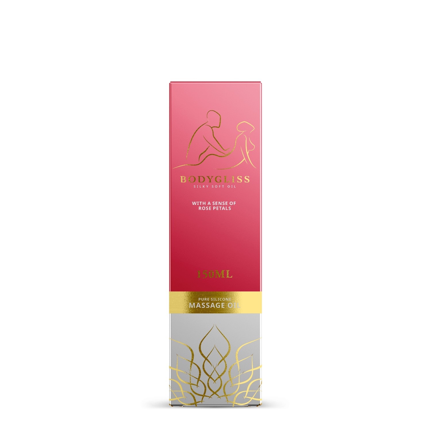 Massageöl und Gleitmittel in 1 Rosenblüten -150 ml