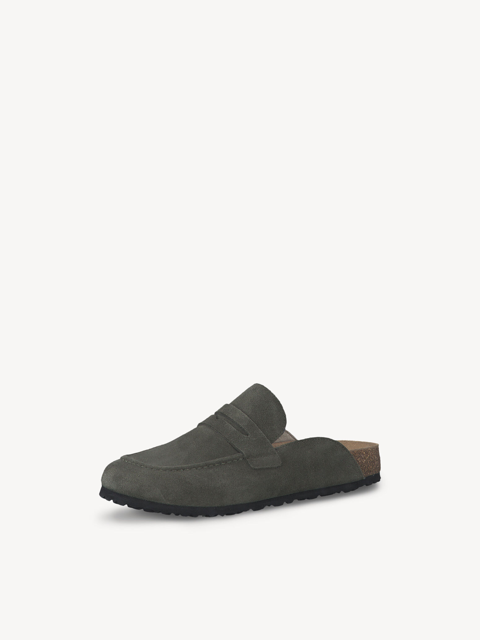 Mule en cuir - vert