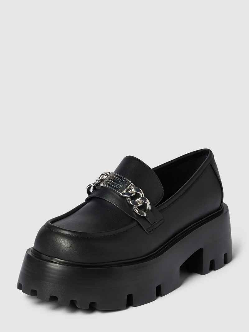 Penny-Loafer mit Zierbesatz Modell 'MOTORIDE' in schwarz