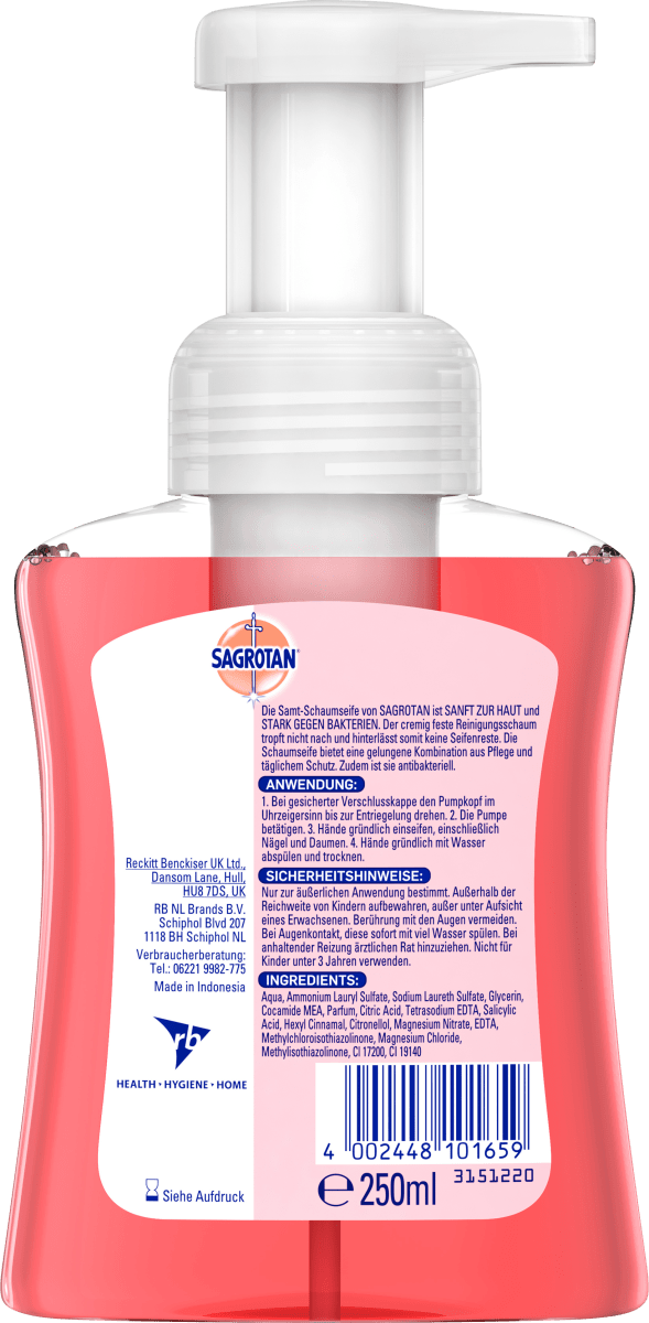 Schaumhandseife Kirschblüte & Rose, 250 ml