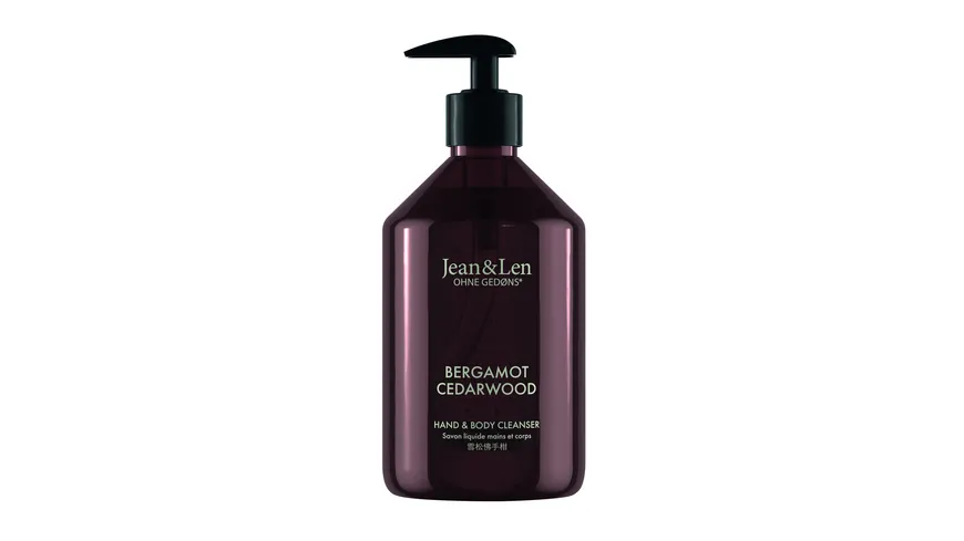 Jean&Len Hand & Body Cleanser Bergamot/Cedarwood 500 ml