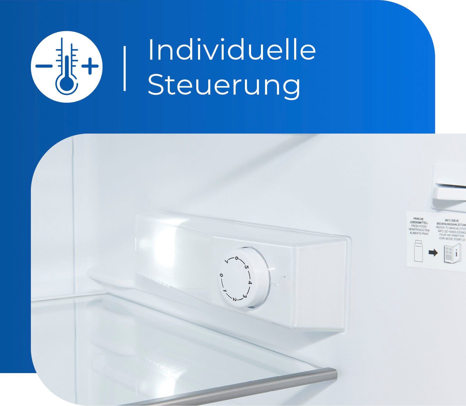exquisit Kühlschrank KS16-V-H-010D weiss, 85,5 cm hoch, 56 cm breit