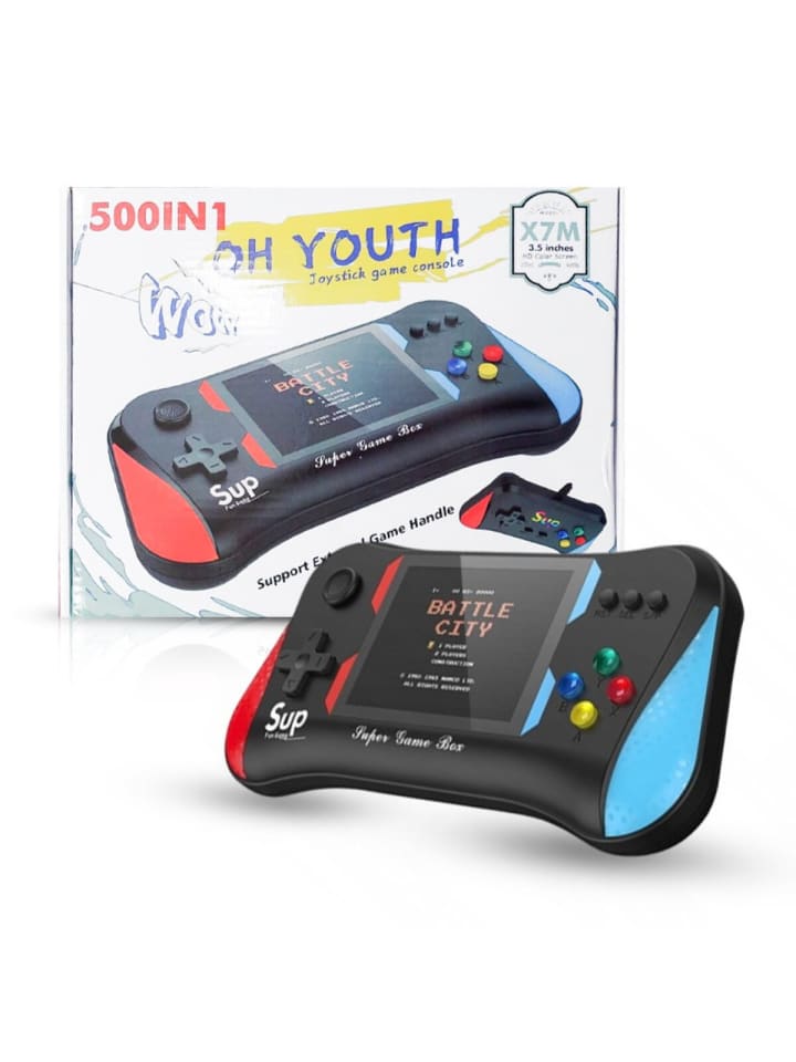 COFI 1453 Tragbare Retro-Spielkonsole500 Spielen & TV-Anschluss – in Schwarz günstig kaufen onesize