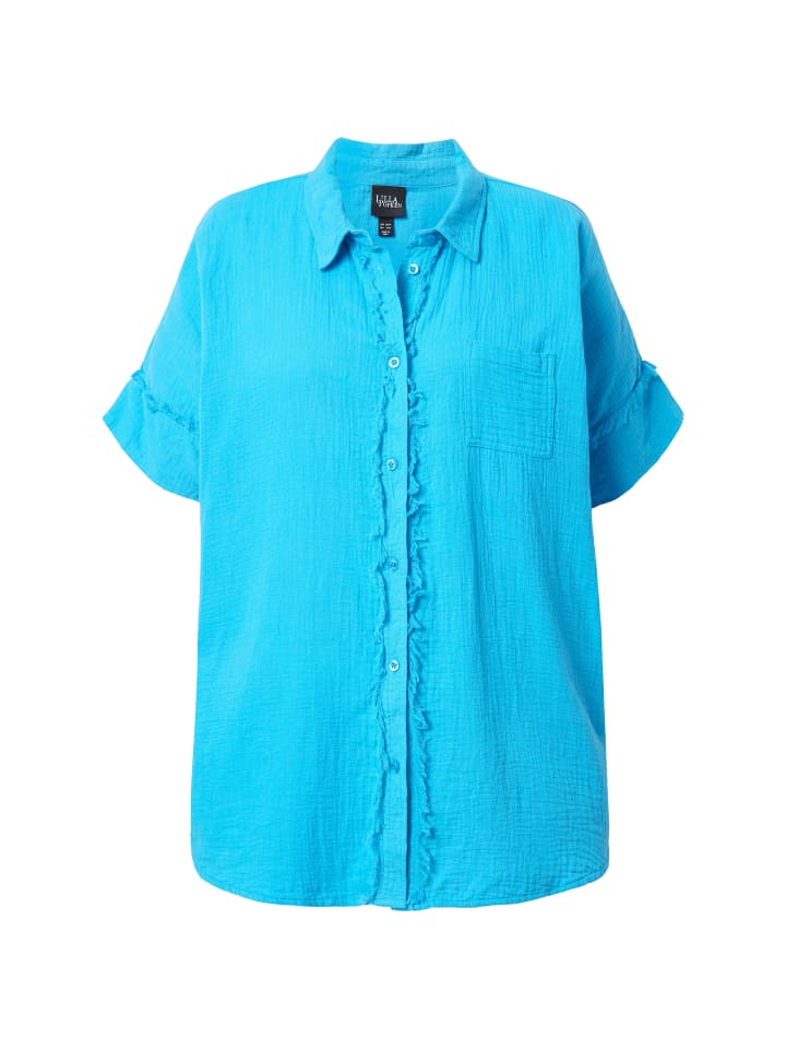 Ulla Popken Bluse in tiefes aqua günstig kaufen