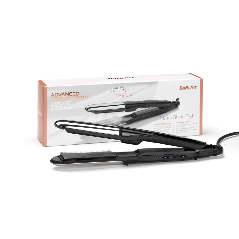 babyliss BaByliss  - ST496E - Lisseur vapeur Steam Shine avec Technologie Brillance LISSEUR