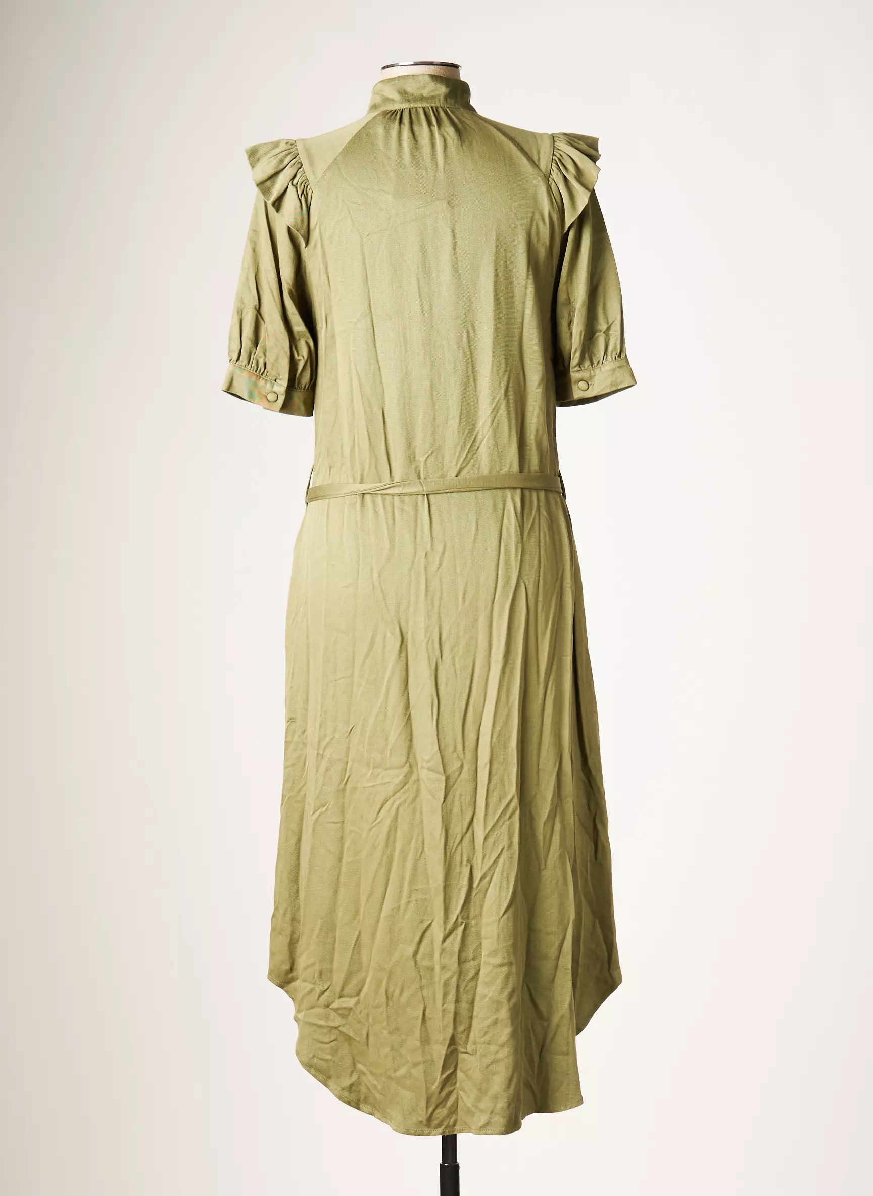 Numph Robes Mi Longues Femme couleur vert