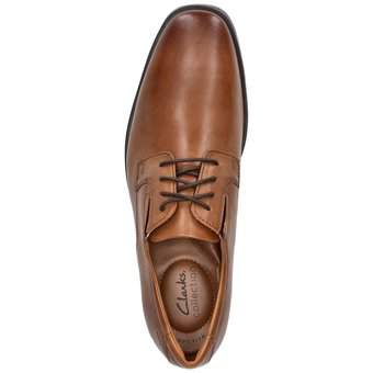 Clarks Tilden Plain Schnürer in braun