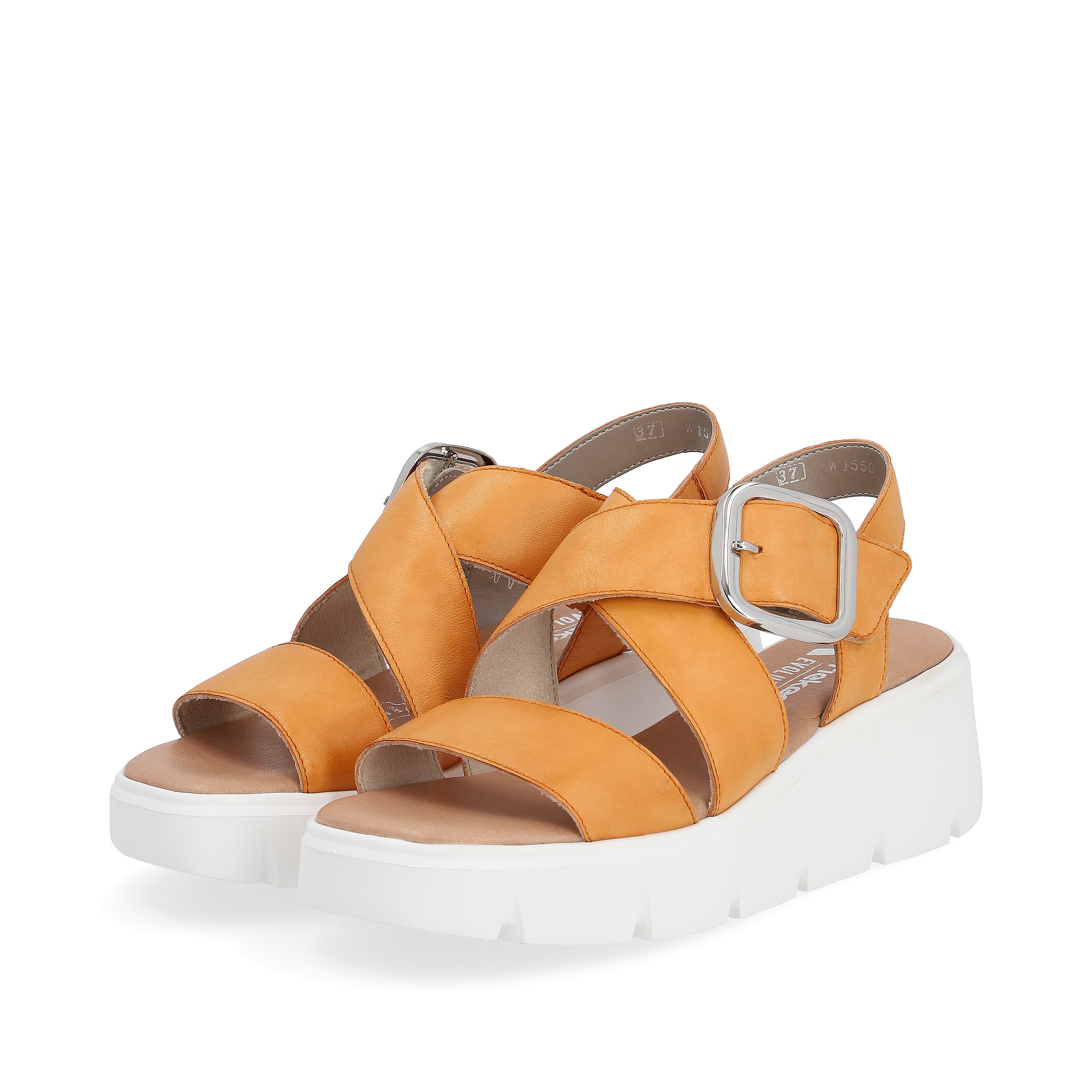 Rieker Damen Keilsandaletten saffron