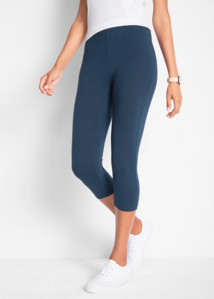 Stretch-Capri-Leggings (2er Pack)