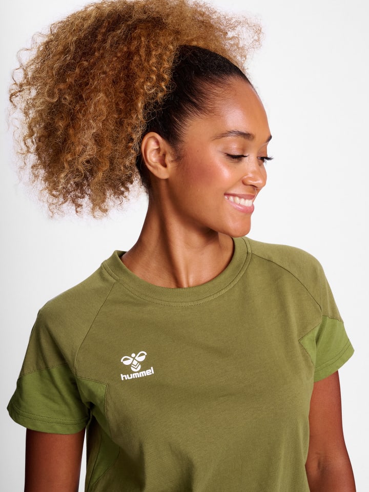 Hummel Hummel T-Shirt Raglanärmel Hmltravel Damen in MILITARY OLIVE günstig kaufen