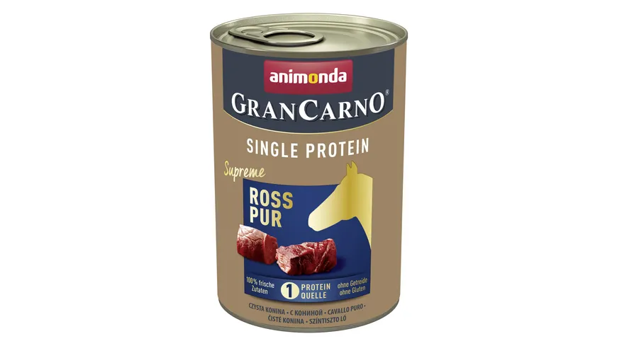 ANIMONDA Hundenassfutter GranCarno Adult Single Protein Ross pur 400 g