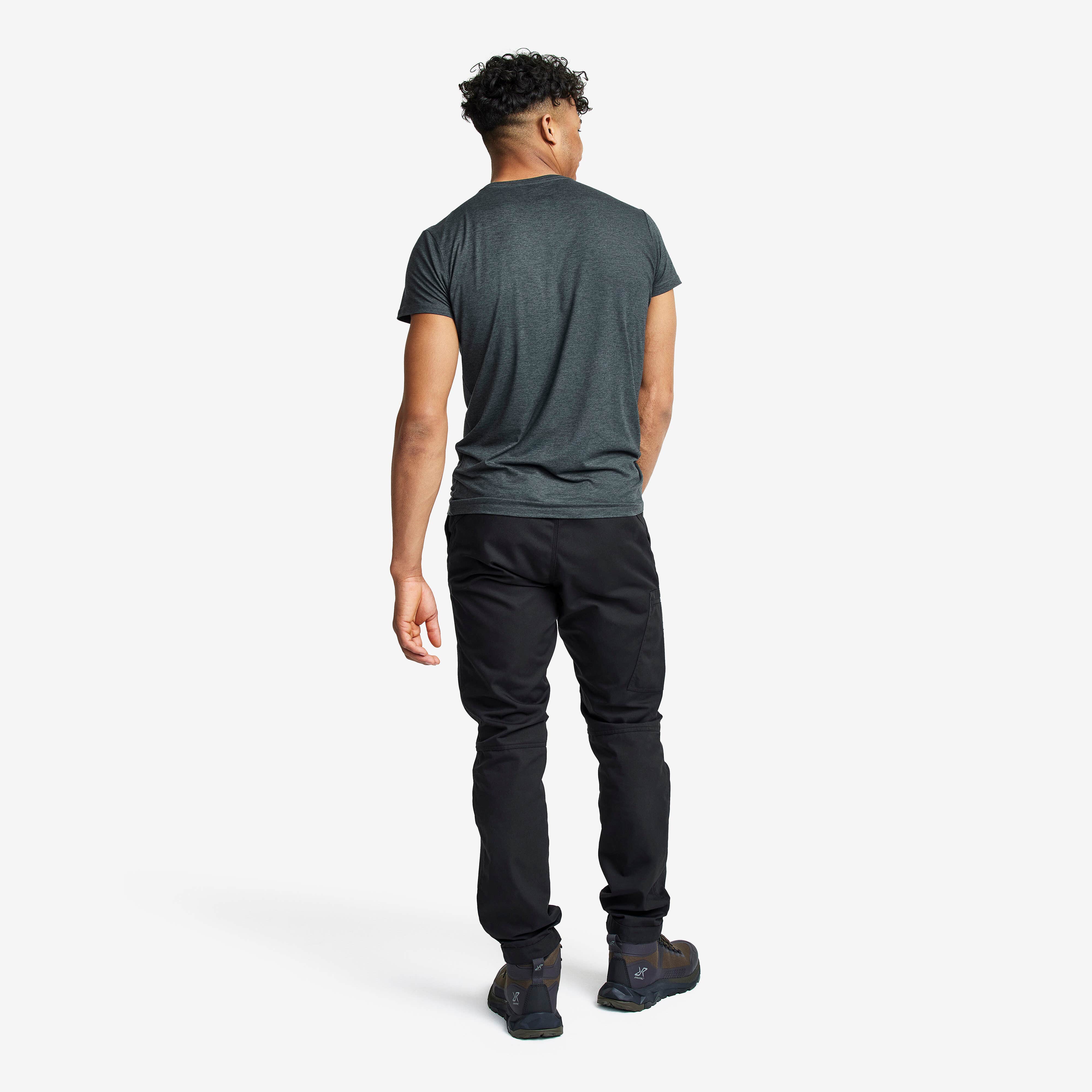 Vagabond Logo Tee Homme Anthracite Melange