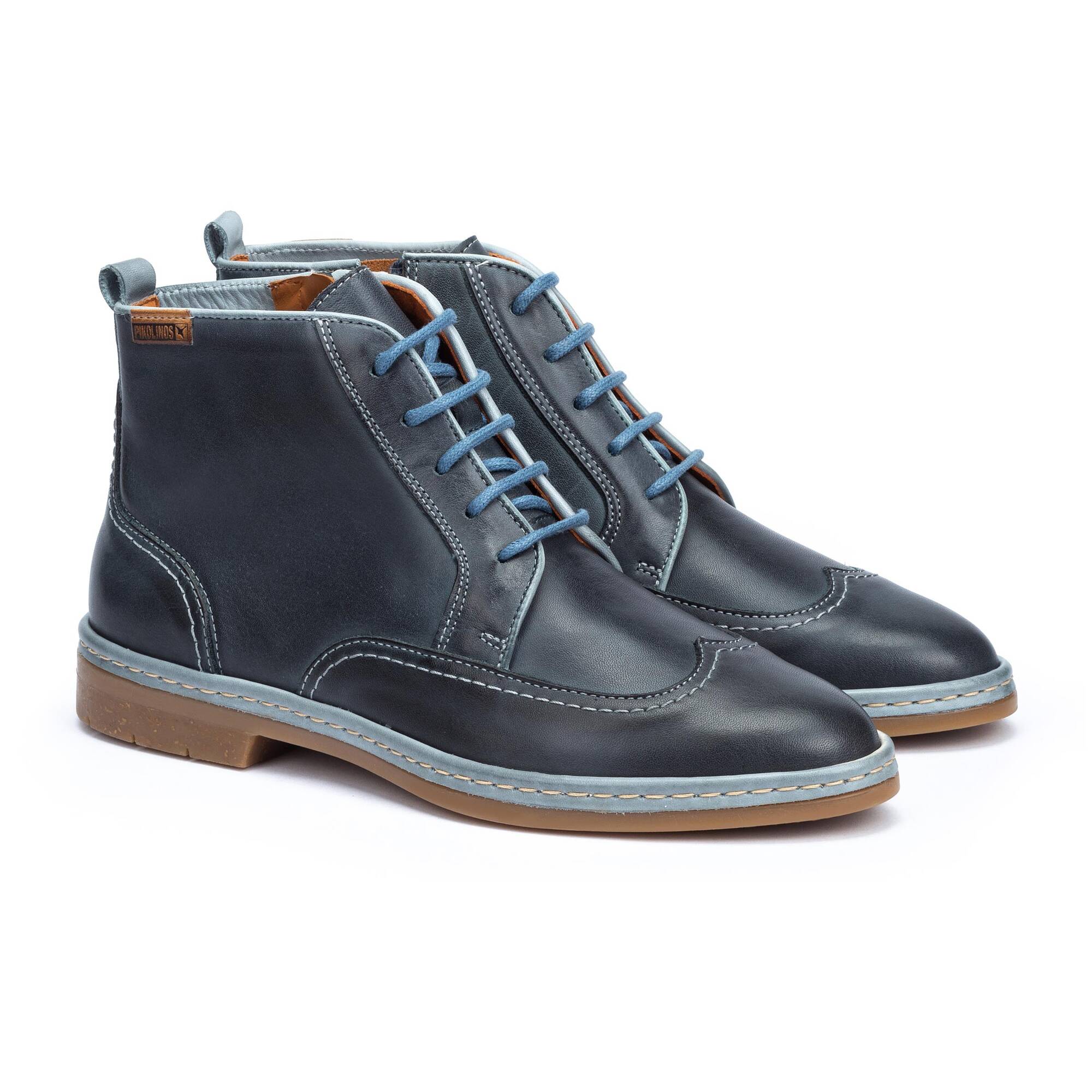 Skórzane botki typu blucher - OCEAN