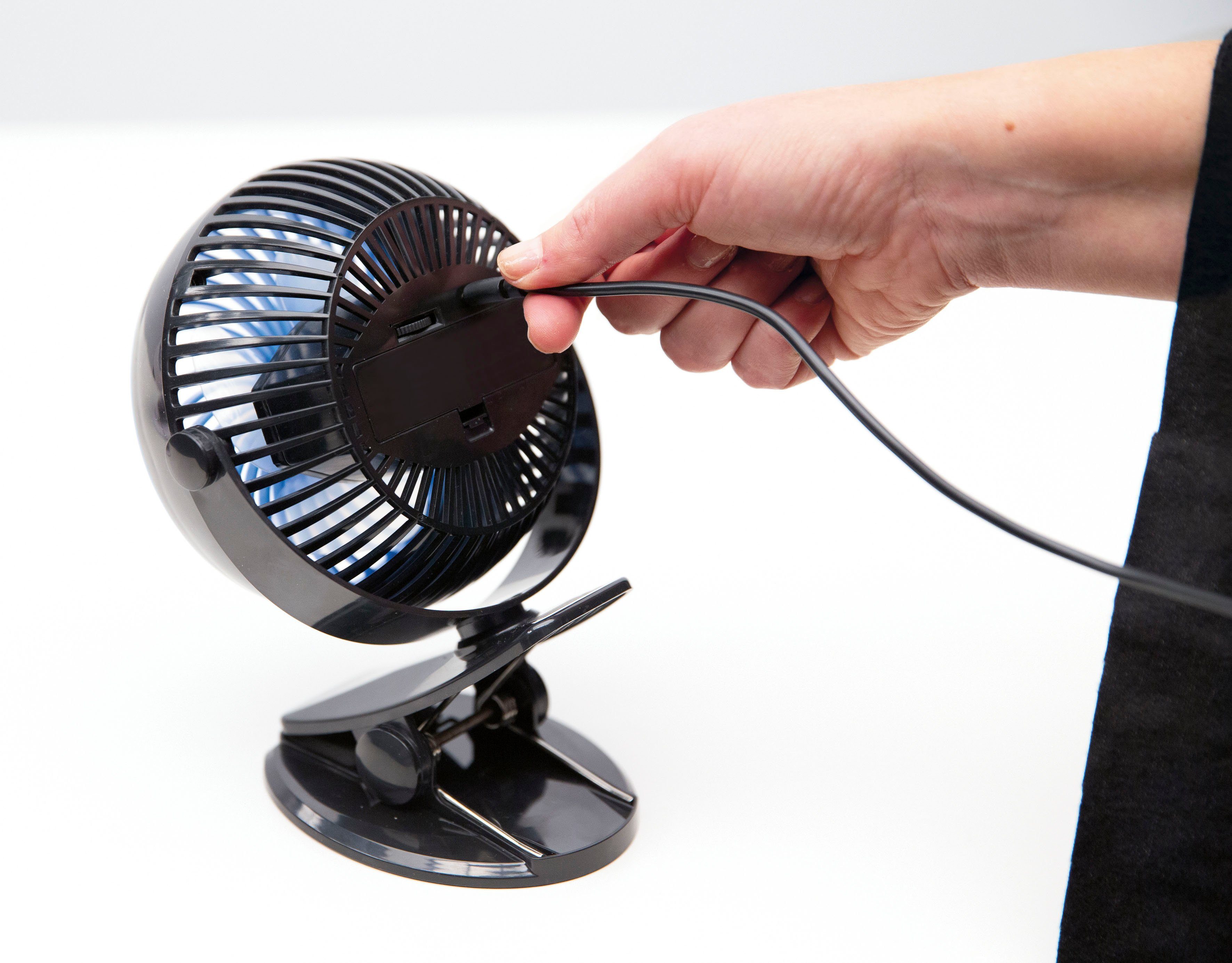 MediaShop Standventilator Go Fan, schwarz