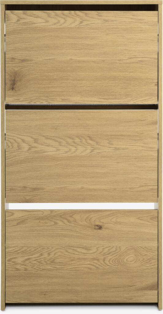 BAKHUSE Szafka na buty BAKHUSE 3 przegródki w kolorze dębu